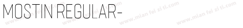 Mostin Regular字体转换